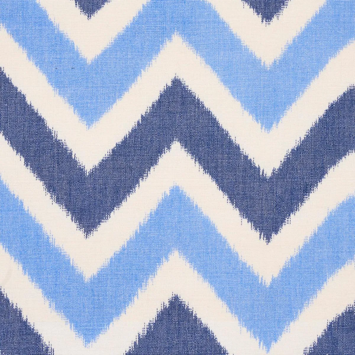 Schumacher 79460 Vedado Ikat Indigo fabric swatch