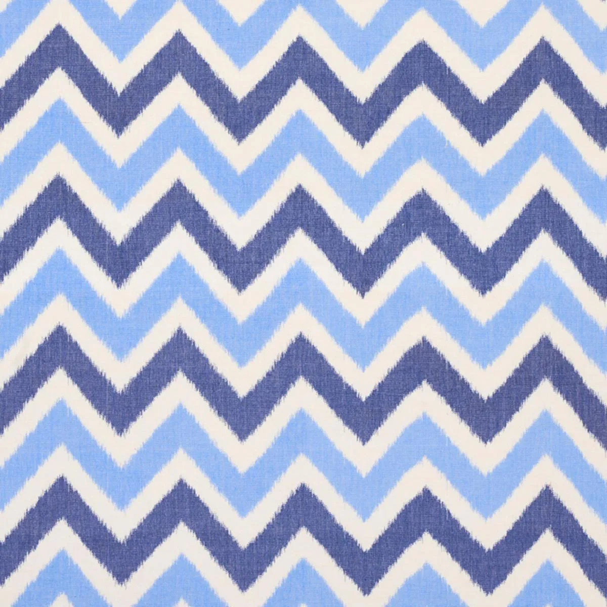 Schumacher 79460 Vedado Ikat Indigo fabric swatch