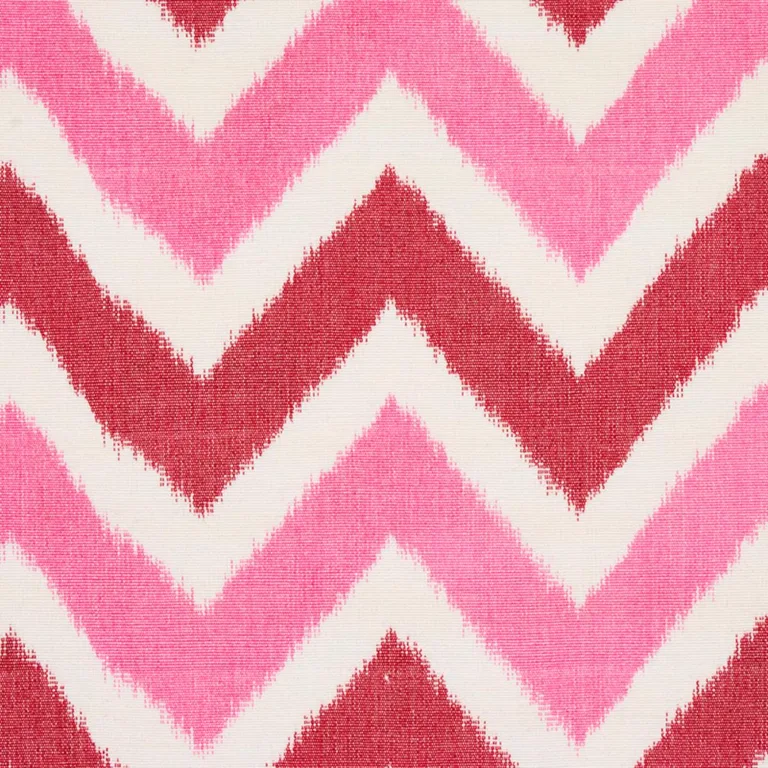 Schumacher 79461 Vedado Ikat Pink fabric swatch