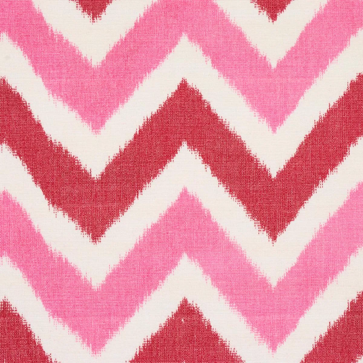 Schumacher 79461 Vedado Ikat Pink fabric swatch