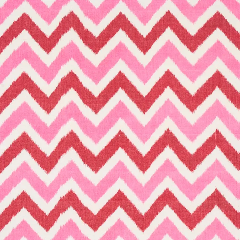 Schumacher 79461 Vedado Ikat Pink fabric swatch