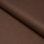 Schumacher 87812 Vegan Leather Basketweave In/Out Chocolate fabric swatch