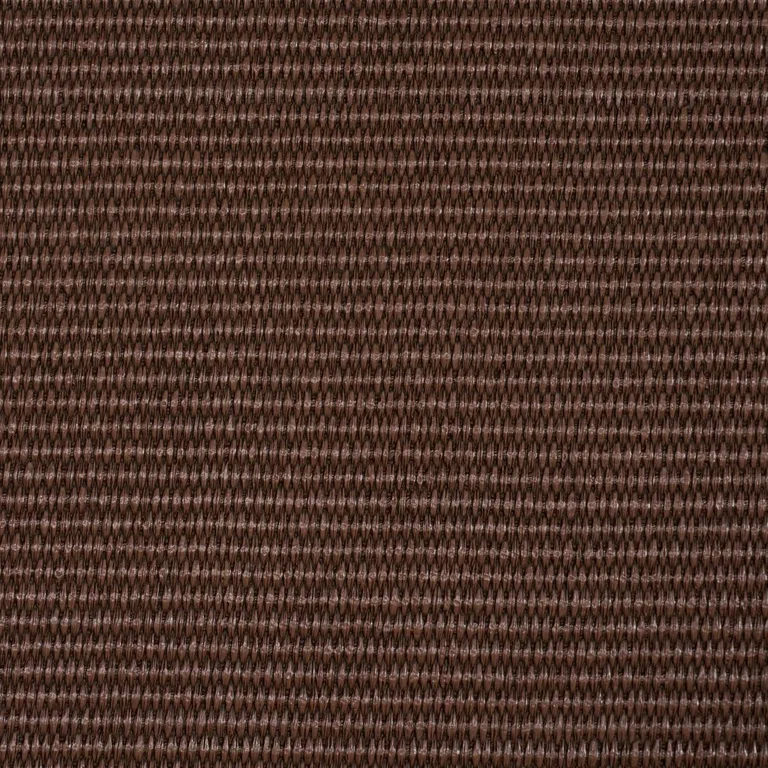 Schumacher 87812 Vegan Leather Basketweave In/Out Chocolate fabric swatch