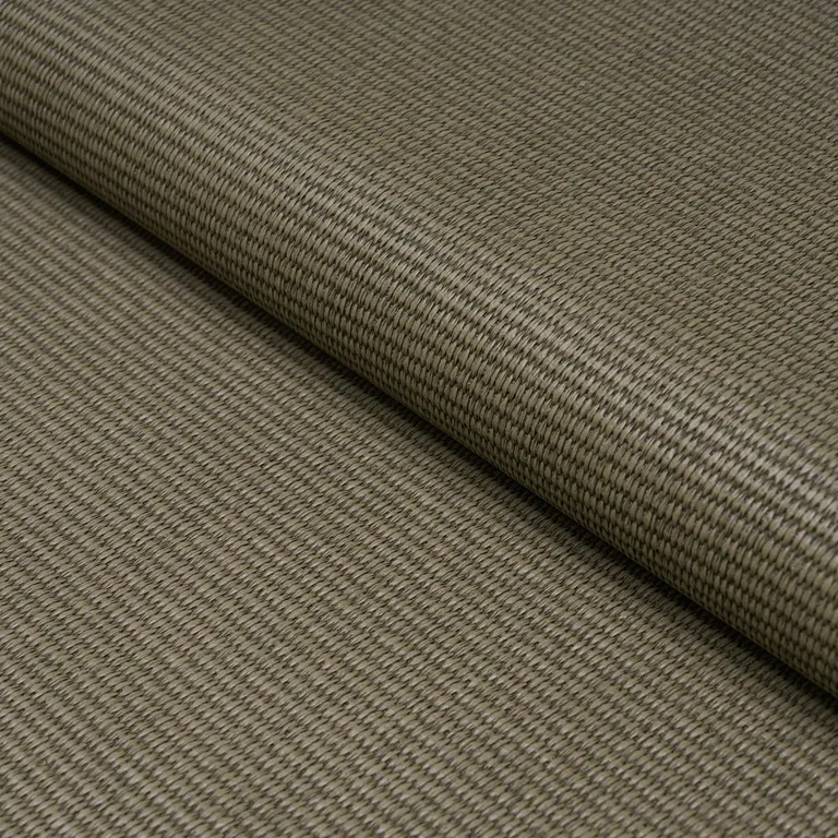 Schumacher 87813 Vegan Leather Basketweave In/Out Lichen fabric swatch