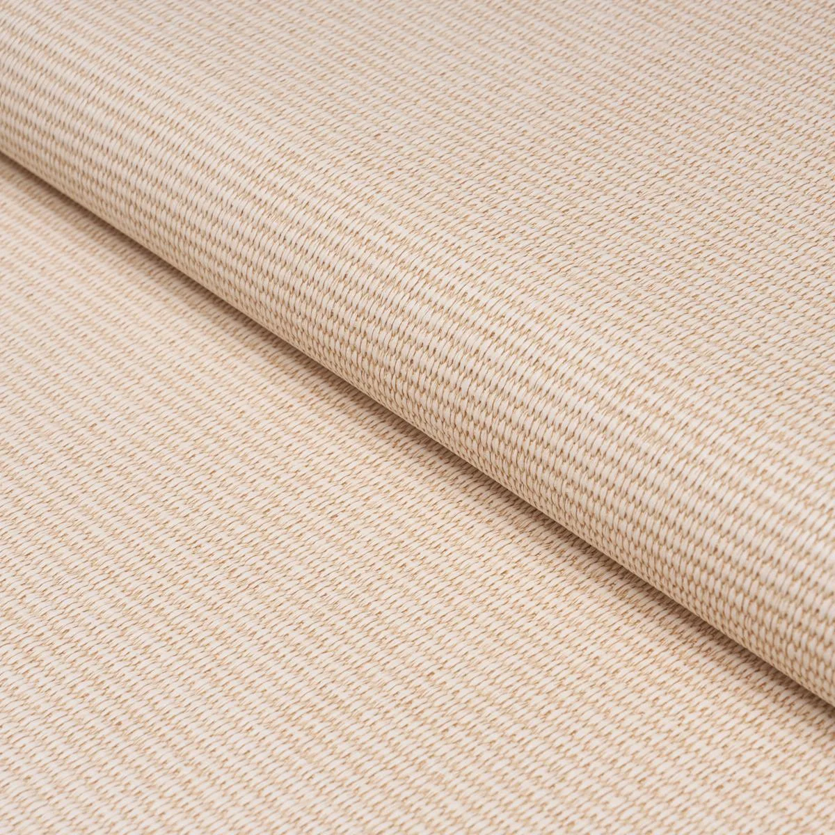 Schumacher 87810 Vegan Leather Basketweave In/Out Neutral fabric swatch
