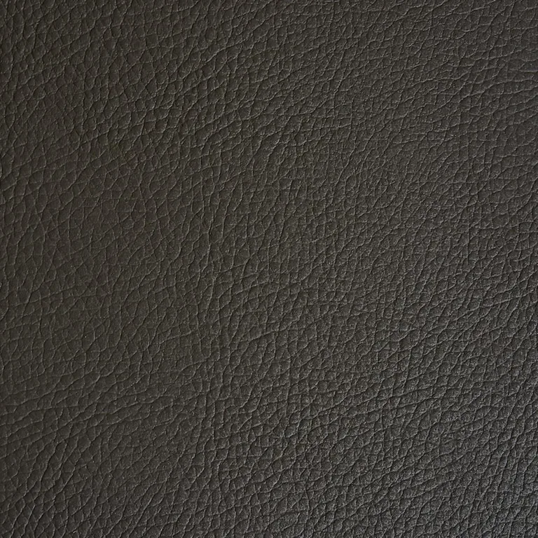 Schumacher 79559 Vegan Leather Indoor/Outdoor Brown fabric swatch