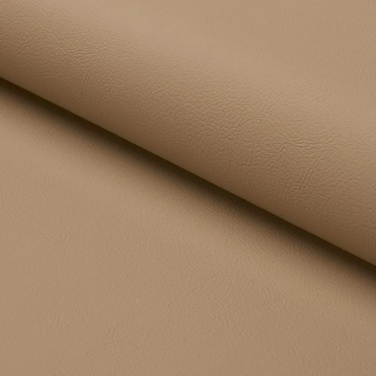 Schumacher 87051 Vegan Leather Indoor/Outdoor Buff fabric swatch