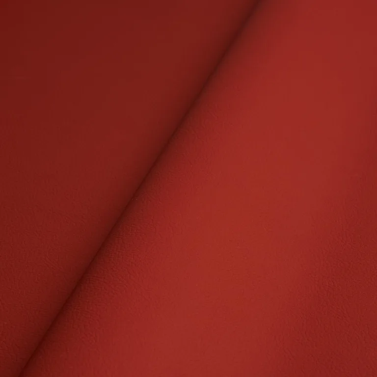 Schumacher 80905 Vegan Leather Indoor/Outdoor Crimson fabric swatch