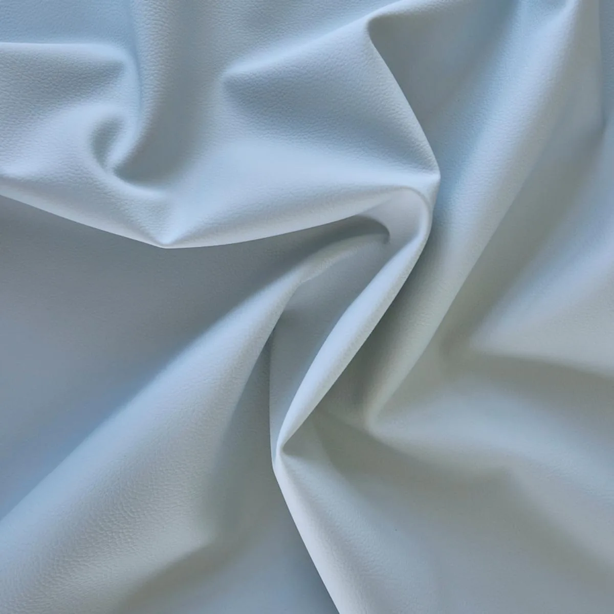 Schumacher 79556 Vegan Leather Indoor/Outdoor Fog fabric swatch