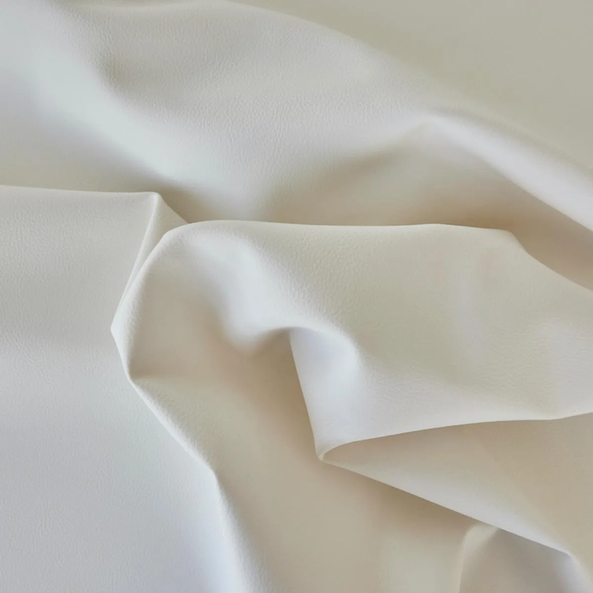 Schumacher 79551 Vegan Leather Indoor/Outdoor Ivory fabric swatch