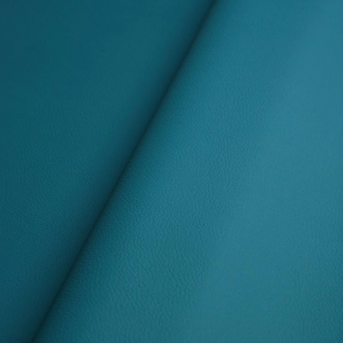 Schumacher 80908 Vegan Leather Indoor/Outdoor Peacock fabric swatch