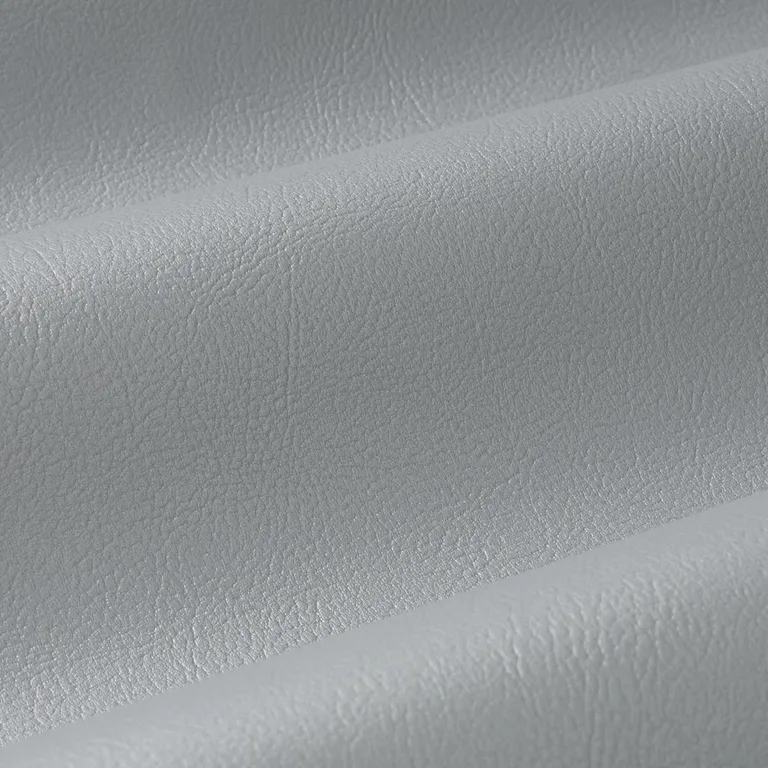 Schumacher 87057 Vegan Leather Indoor/Outdoor Silver Metallic fabric swatch