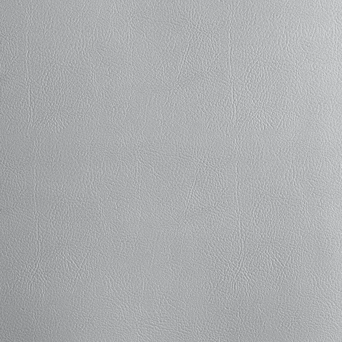 Schumacher 87057 Vegan Leather Indoor/Outdoor Silver Metallic fabric swatch