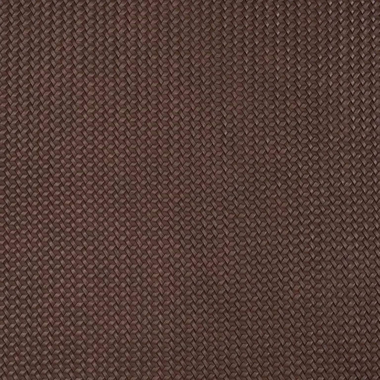 Schumacher 87805 Vegan Leather Rattan Indoor/Outdoor Brown fabric swatch