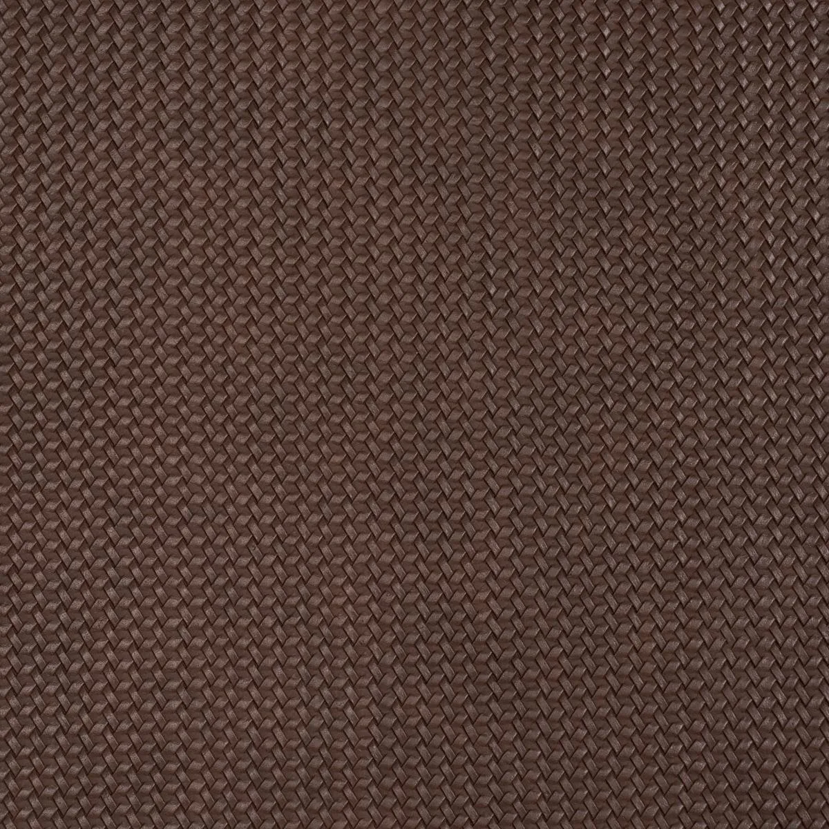 Schumacher 87805 Vegan Leather Rattan Indoor/Outdoor Brown fabric swatch