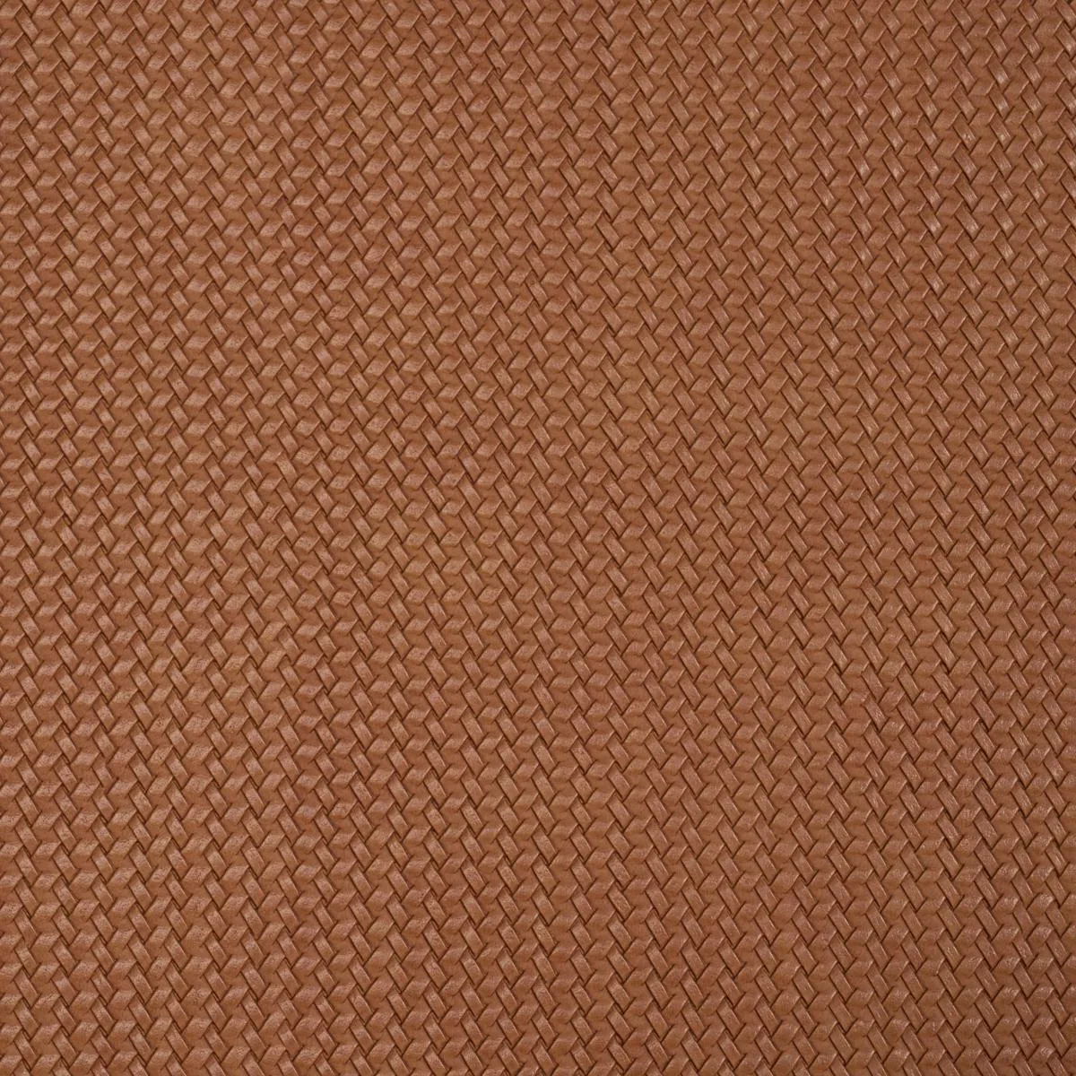 Schumacher 87803 Vegan Leather Rattan Indoor/Outdoor Caramel fabric swatch