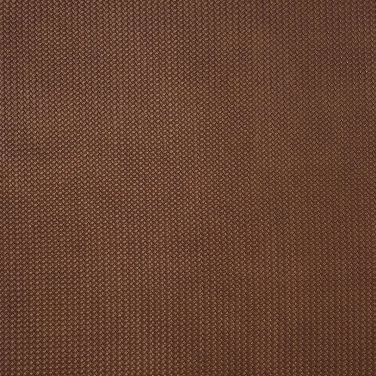 Schumacher 87804 Vegan Leather Rattan Indoor/Outdoor Chocolate fabric swatch