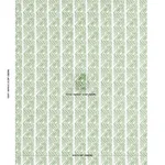 Schumacher 181560 Venetian Zig Zag Block Print Green fabric swatch
