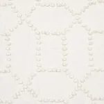Schumacher 73281 Vento Embroidery Ivory fabric swatch