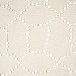 Schumacher 73280 Vento Embroidery Natural fabric swatch