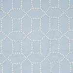 Schumacher 73282 Vento Embroidery Sky fabric swatch