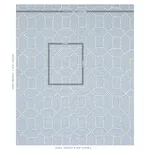 Schumacher 73282 Vento Embroidery Sky fabric swatch