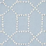 Schumacher 73282 Vento Embroidery Sky fabric swatch