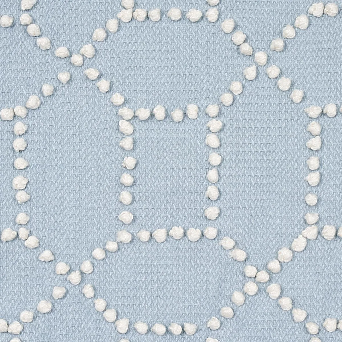 Schumacher 73282 Vento Embroidery Sky fabric swatch