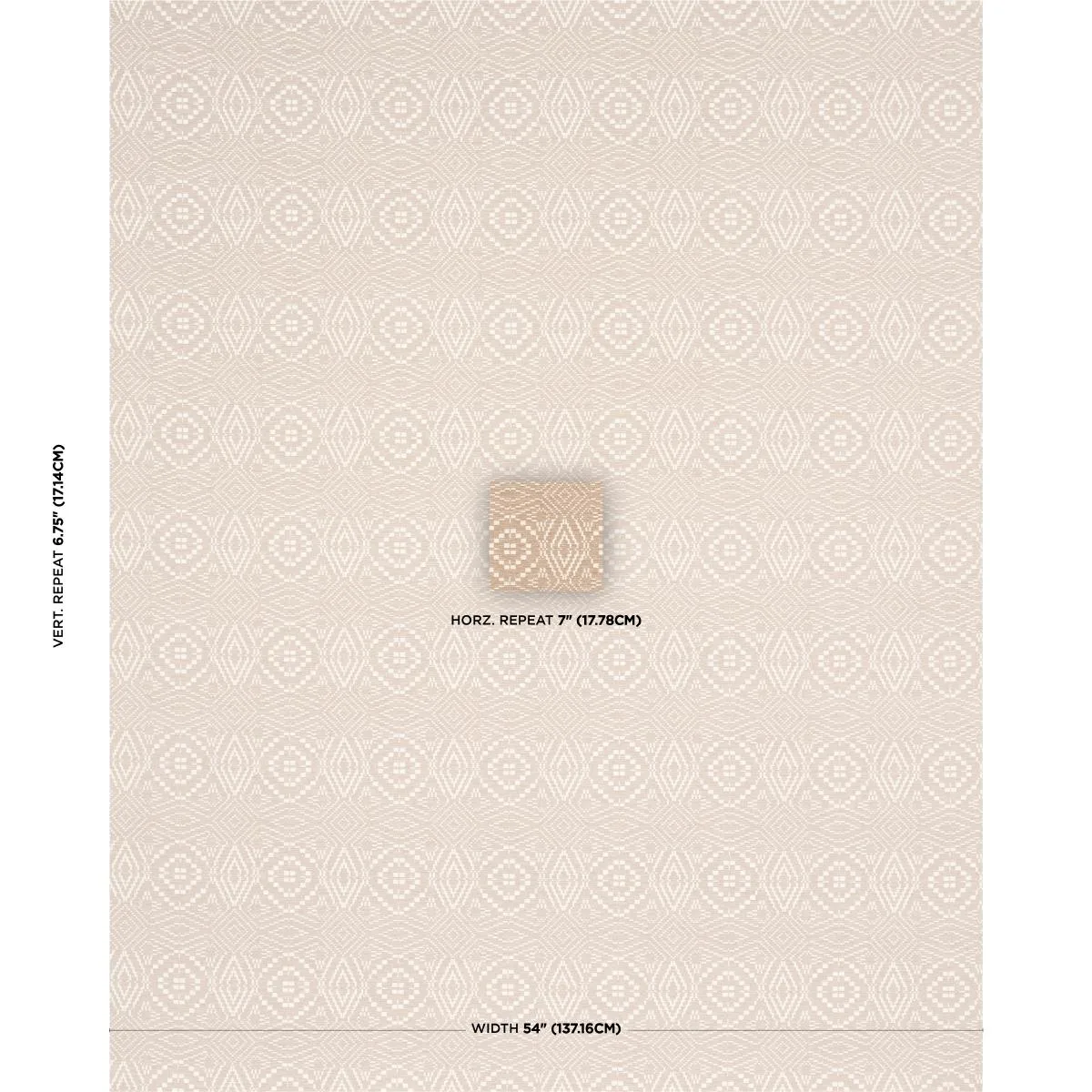 Schumacher 87701 Verana Performance Beige fabric swatch
