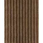 Schumacher 85340 Verbier Faux Fur Chocolate fabric swatch
