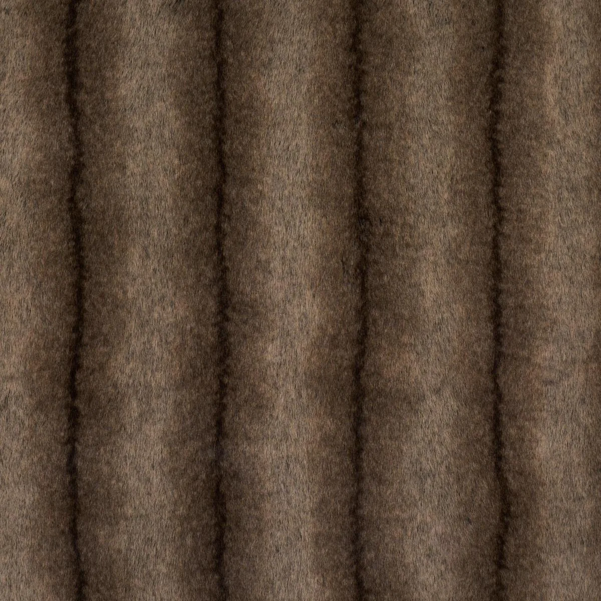 Schumacher 85340 Verbier Faux Fur Chocolate fabric swatch