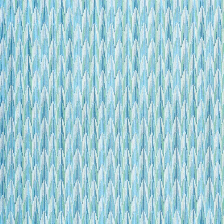 Schumacher 75910 Verdant Indoor/Outdoor Aqua & Leaf fabric swatch