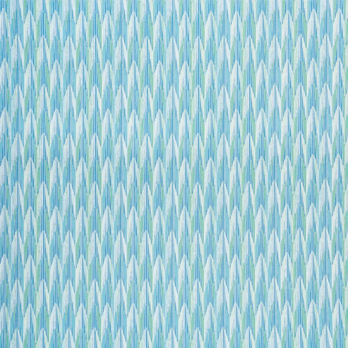 Schumacher 75910 Verdant Indoor/Outdoor Aqua & Leaf fabric swatch