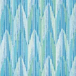 Schumacher 75910 Verdant Indoor/Outdoor Aqua & Leaf fabric swatch