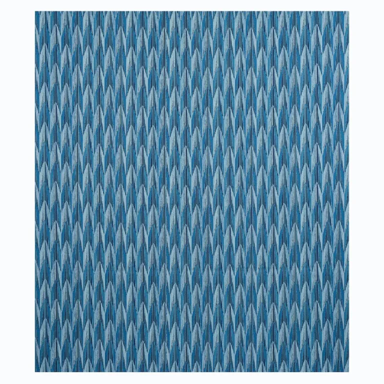 Schumacher 75912 Verdant Indoor/Outdoor Blue fabric swatch