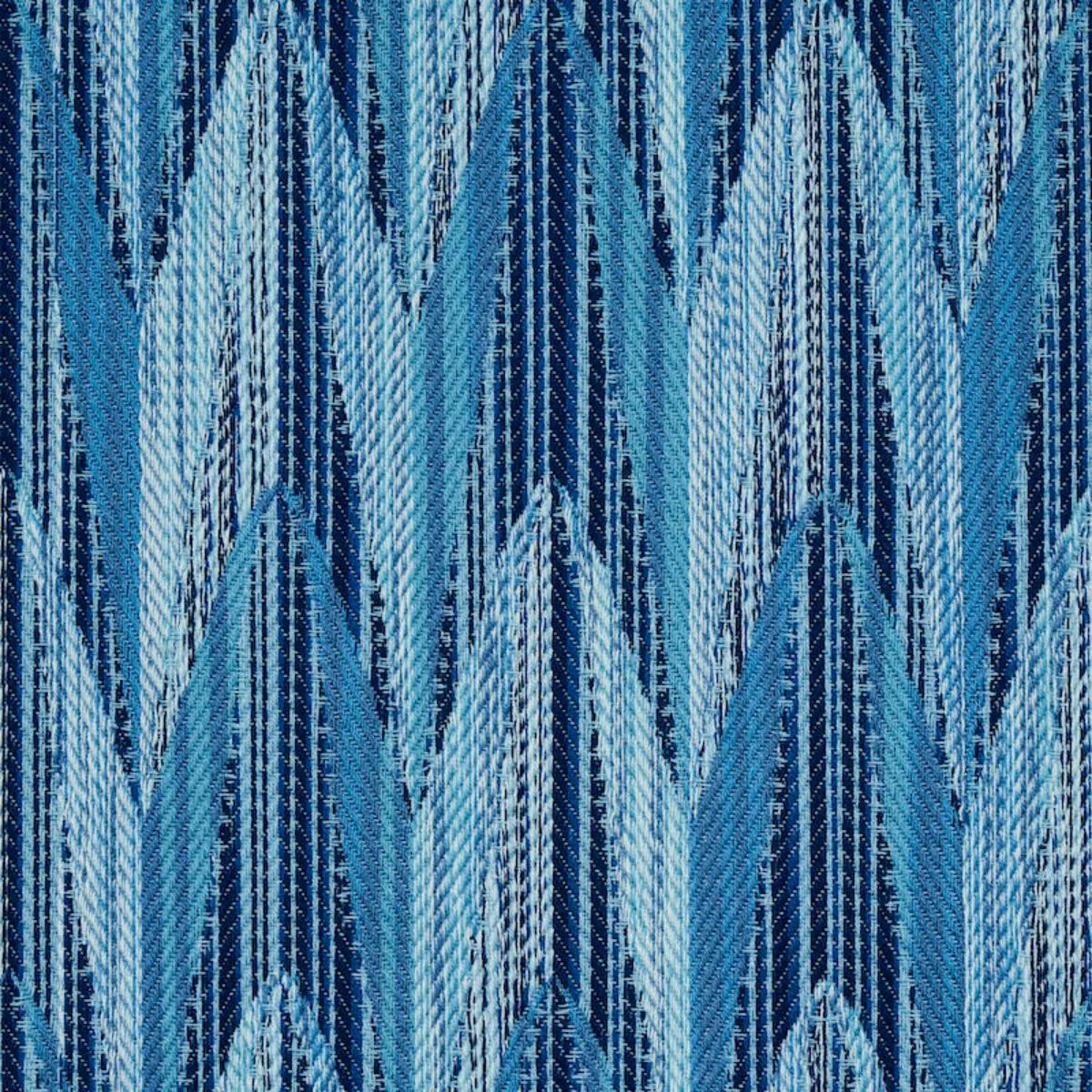 Schumacher 75912 Verdant Indoor/Outdoor Blue fabric swatch