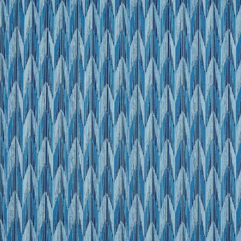 Schumacher 75912 Verdant Indoor/Outdoor Blue fabric swatch