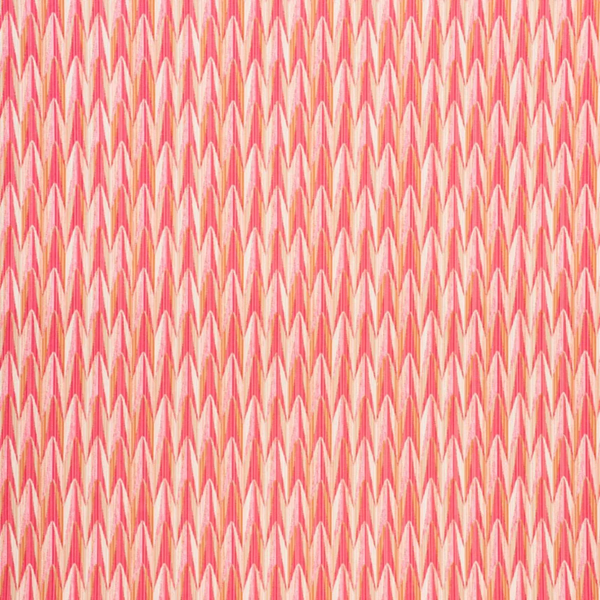 Schumacher 75911 Verdant Indoor/Outdoor Pink & Orange fabric swatch