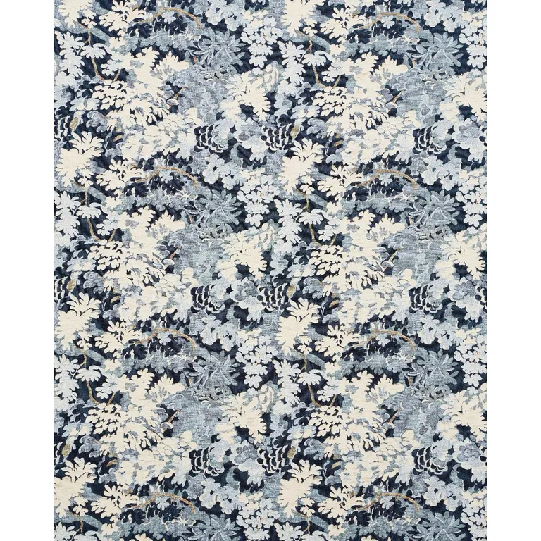 Schumacher 81851 Verdure Tapestry Blue fabric swatch