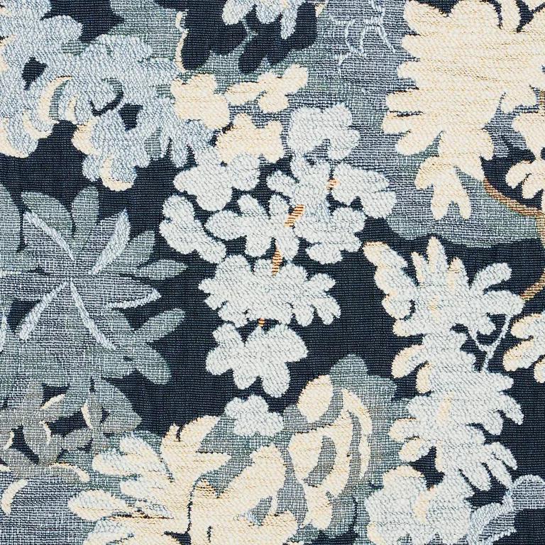 Schumacher 81851 Verdure Tapestry Blue fabric swatch