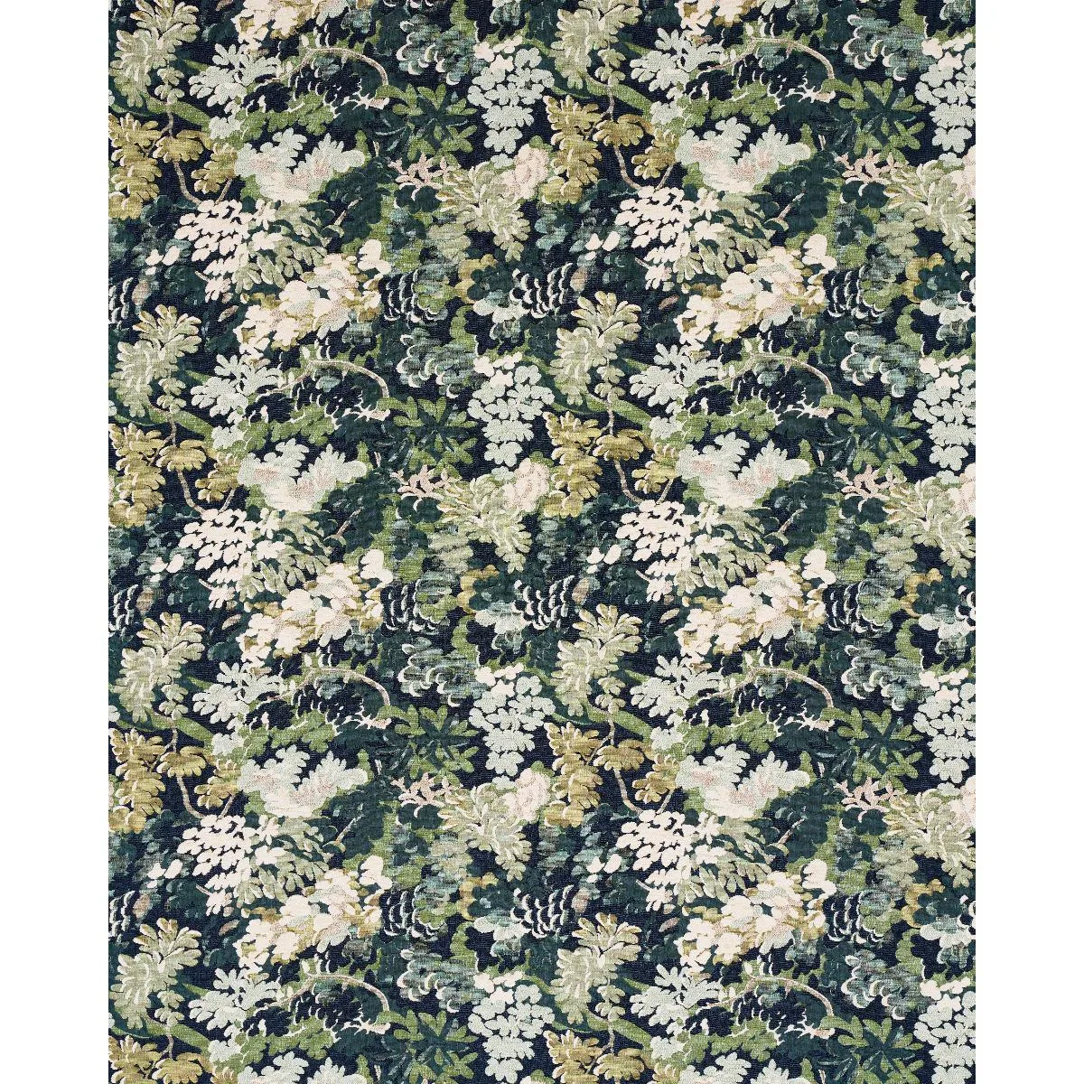 Schumacher 81850 Verdure Tapestry Peacock fabric swatch