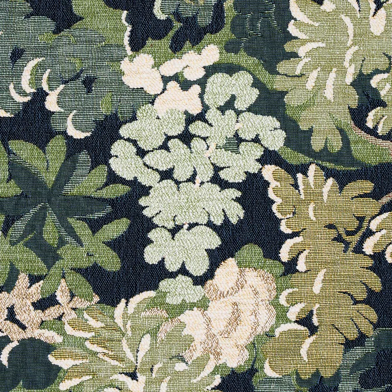 Schumacher 81850 Verdure Tapestry Peacock fabric swatch