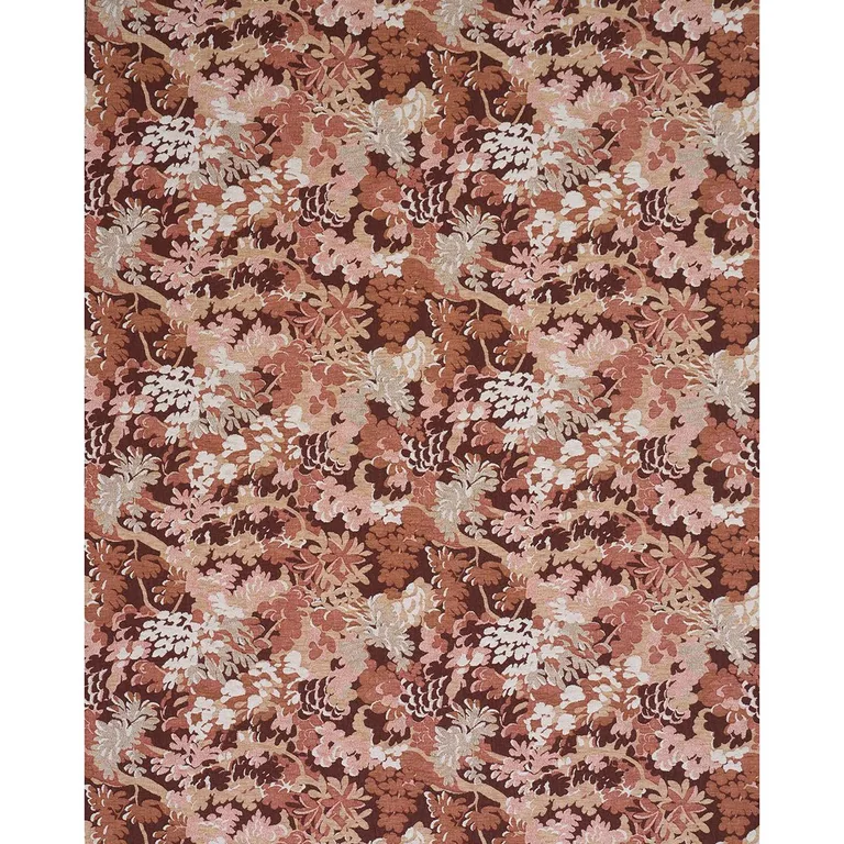 Schumacher 81852 Verdure Tapestry Terracotta fabric swatch