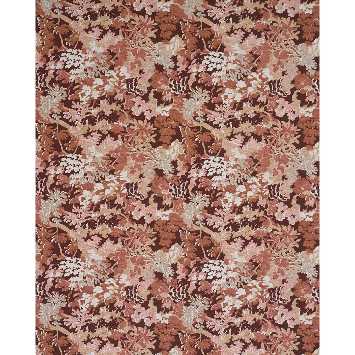 Schumacher 81852 Verdure Tapestry Terracotta fabric swatch