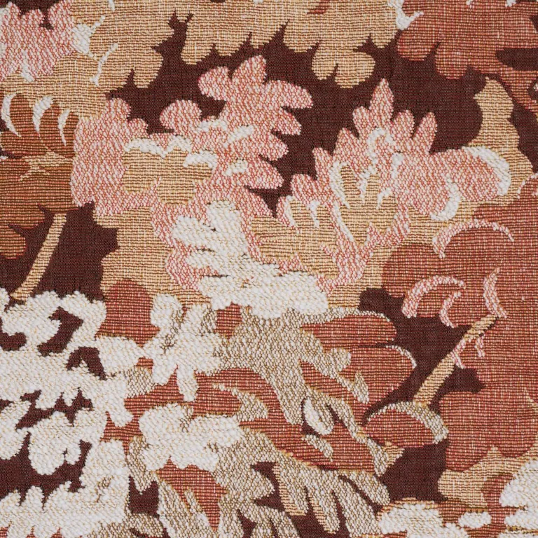 Schumacher 81852 Verdure Tapestry Terracotta fabric swatch