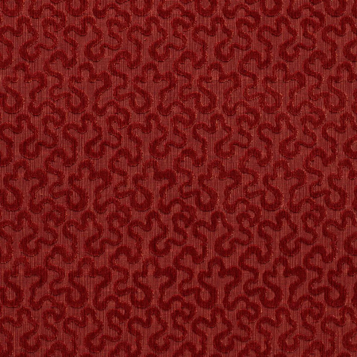 Schumacher 43272 Vermicelli Velvet Bittersweet fabric swatch