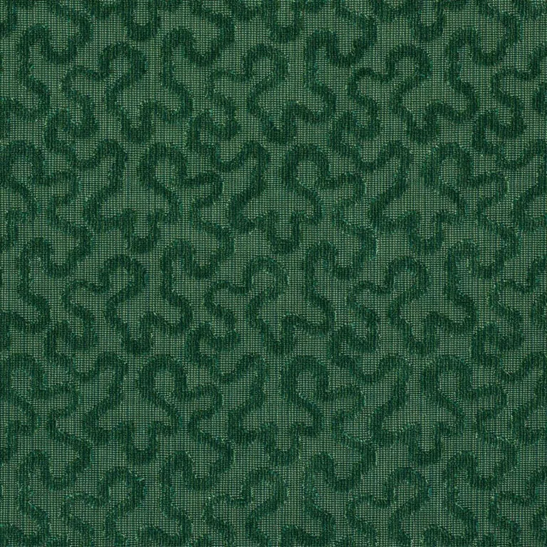 Schumacher 43278 Vermicelli Velvet Emerald fabric swatch