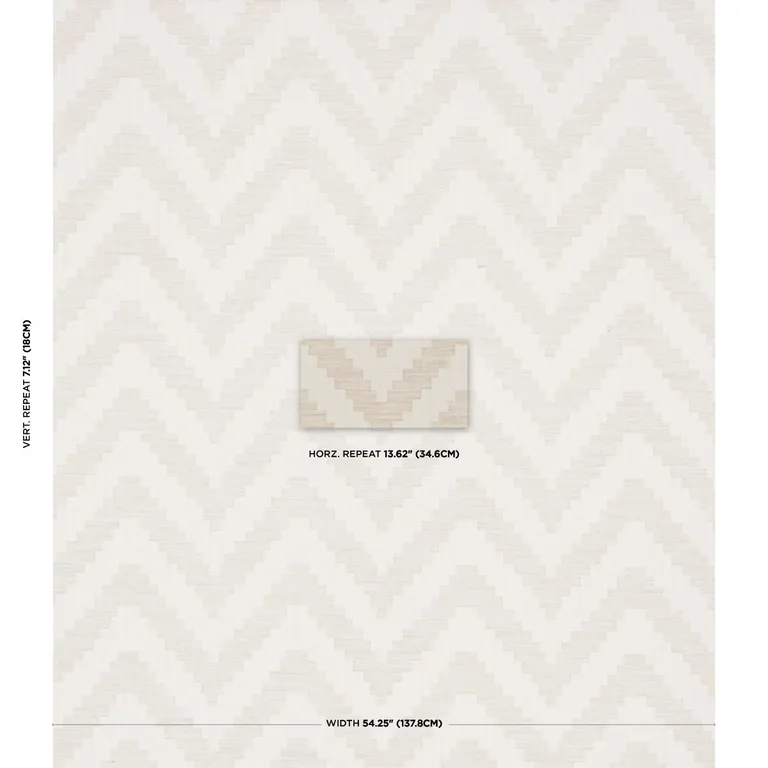 Schumacher 76530 Verne Natural fabric swatch