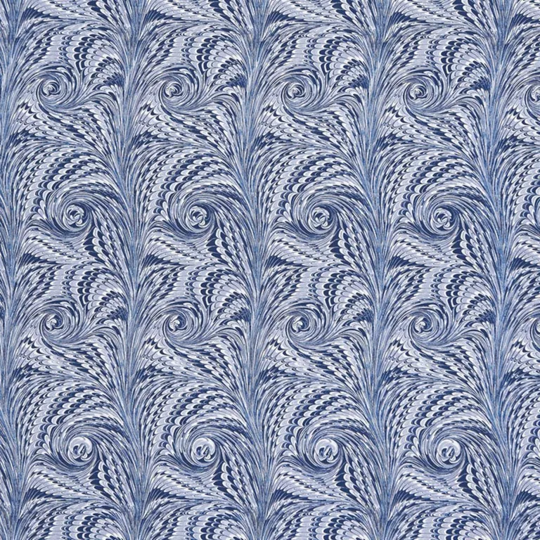Schumacher 175641 Verona Lapis fabric swatch