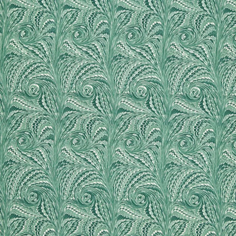 Schumacher 175642 Verona Viridian fabric swatch